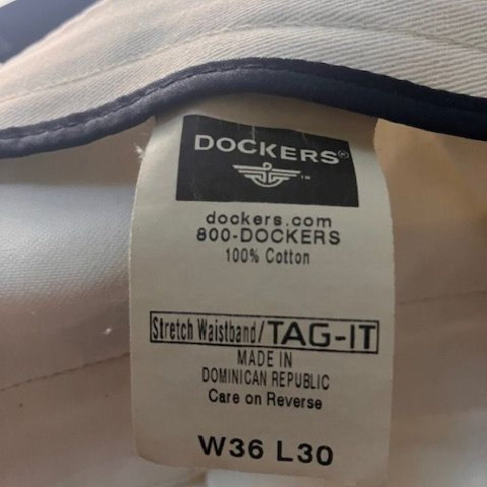 DOCKERS pants 36x30 tan khaki  Like New! - Picture 4 of 6